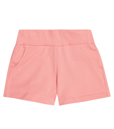 Balmain Kids' Cotton Shorts In 533-corallo