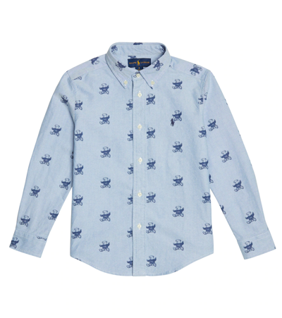 Polo Ralph Lauren Kids' Printed Cotton Shirt In Bear Print