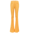 Jacquemus Le Pantalon Tangelo Stretch-wool Flared Pants In Orange