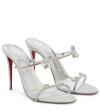 CHRISTIAN LOUBOUTIN JUST QUEEN 100 EMBELLISHED SANDALS