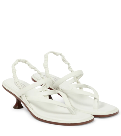 Tod's Infradito Thong Sandal In Bianco