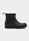 Hunter Women's Original Short Play Wedge Rain Boots In Black