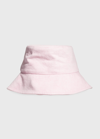 Isabel Marant Loiena Logo Denim Bucket Hat In 40lk Light Pink