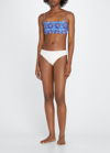 La Doublej 3-way Bandeau Top In Conchiglie