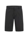 Hugo Boss Slim-fit Shorts In Water-repellent Stretch Twill In Black