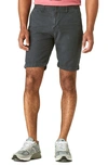 Lucky Brand Laguna Flat Front Linen & Cotton Chino Shorts In Blue