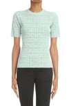 Givenchy 4g Jacquard Knit T-shirt In 340-pistachio
