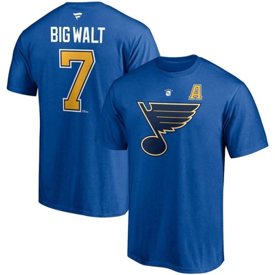 Fanatics Branded Keith Tkachuk Blue St. Louis Blues Authentic Stack Retired Player Nickname & Number