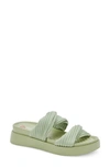 Blondo Women's Cadee Waterproof Platform Slides In Green