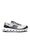 On Cloudvista Neoprene-trimmed Mesh Running Sneakers In Glacier & Black