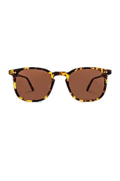 Garrett Leight Ruskin Sun Eco Spotted Tortoise/eco Copper Sunglasses In Bio Spotted Tortoise/bio Copper