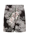 Amiri Men Printed Silk Bermuda Shorts In Black