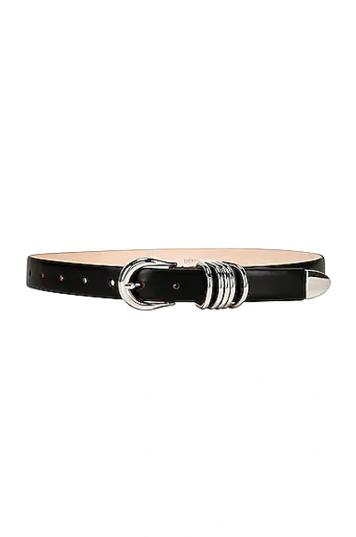 Dehanche Hollyhock Belt In Black & Silver