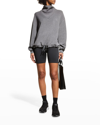 Varley Betsy Turtleneck Sweatshirt In Grey