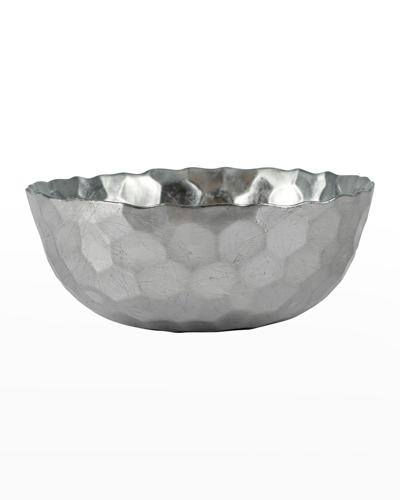 Vietri Rufolo Glass Platinum Honeycomb Small Bowl