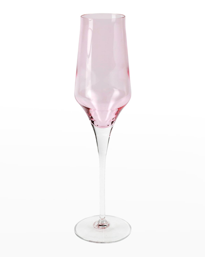 Vietri Contessa Pink Champagne Glass