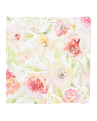 Arte Italica Watercolor Floral Linen Napkin