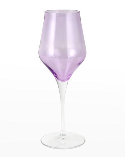 Vietri Contessa Lilac Wine Glass