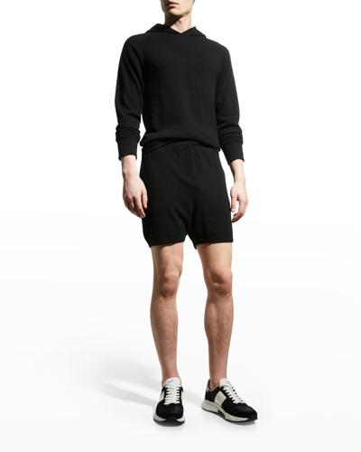 Active Cashmere For Neiman Marcus Men's Cashmere Shorts In Black