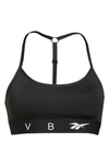Victoria Beckham T-back Sports Bra In Black