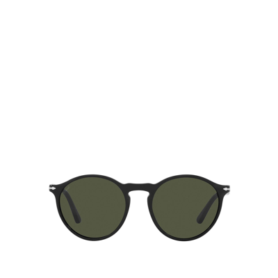 Persol Po3285s Black Sunglasses In Black / Green