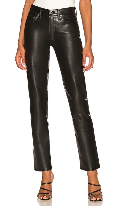Agolde Recycled Leather Lyle Low Rise Slim In Multicolor