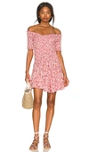 Poupette St Barth Soledad Printed Minidress In Pink