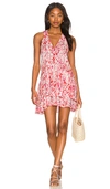 Poupette St Barth Mae Printed Minidress In Pink