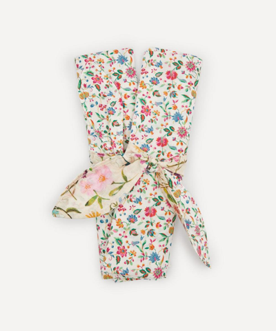 Coco & Wolf Luna Belle And Linen Garden Bow Napkins Set Of Two In Multicoloured
