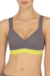 Natori Dynamic Convertible Contour Sports Bra (32b) In Anchor/chartreuse
