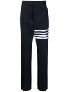 Thom Browne 4 Bar Backstrap Trouser Wide Leg In Blue