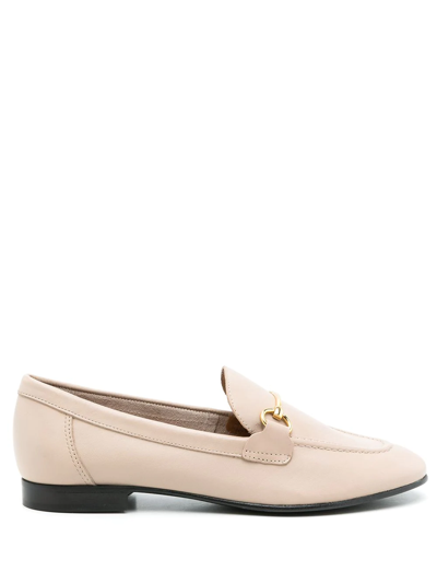 Studio Chofakian Siena Leather Mocassins In Neutrals