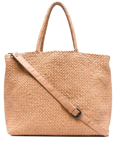 Officine Creative Woven Shopper Tote In Neutrals