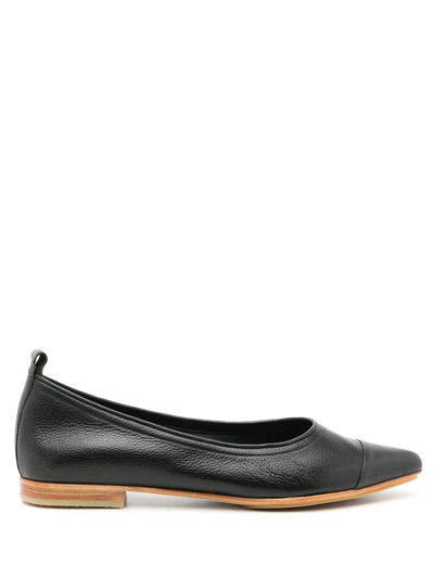 Sarah Chofakian Sapatilha Pointed Ballerina Shoes In Black