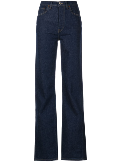 Re/done 90s High-rise Loose Jeans In Indigo In Blue