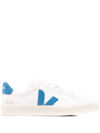VEJA LOGO-PATCH LEATHER TRAINERS