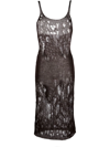 PALOMA WOOL DISTRESSED-EFFECT KNITTED DRESS