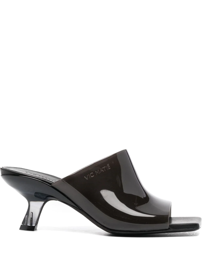 Vic Matie Shiny Slip-on 70mm Shoes In Black