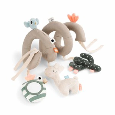 Done By Deer Lalee Spiral Shaped Activity Toy Sand In Beige