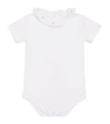 MARIE-CHANTAL HEART-EMBROIDERED BODYSUIT (0-12 MONTHS)