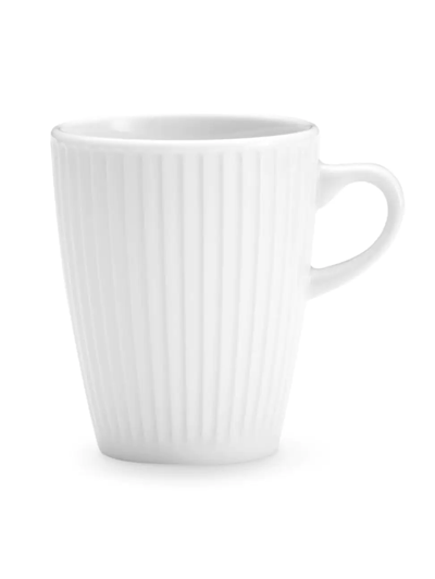 Pillivuyt Plisse Porcelain Mug 4-piece Set In White