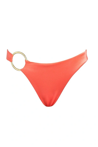 Cin Cin Swim 'escape' Hoop Bottoms - Coral