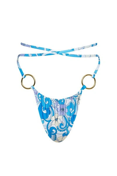 Cin Cin Swim 'cove' String Bottoms - Ocean