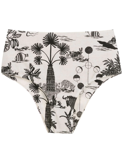 Lenny Niemeyer Savana High-waisted Bikini Bottoms In Black