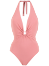 LENNY NIEMEYER FRONT GATHERED-DETAIL SWIMSUIT