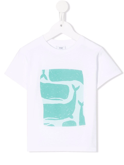 Knot Kids' Whale Reunion Graphic-print T-shirt In White