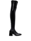 COURRÈGES OVER-THE-KNEE LOGO BOOTS