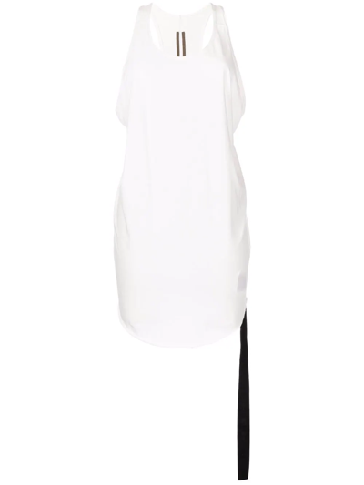 Rick Owens Drkshdw Scoop-neck Cotton Tank In 11 Milk