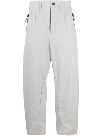 Nike Pleat-detail Zip-pockets Worker Pants In Grey