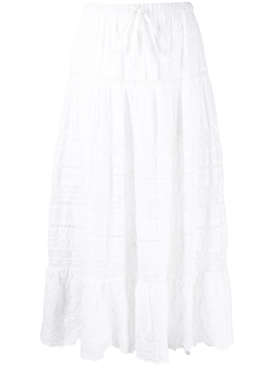 Loveshackfancy Donna Lace Skirt In White